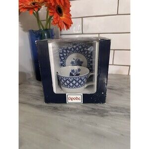 Spode The Blue Room Collection Geranium Cup & Saucer Set (New)